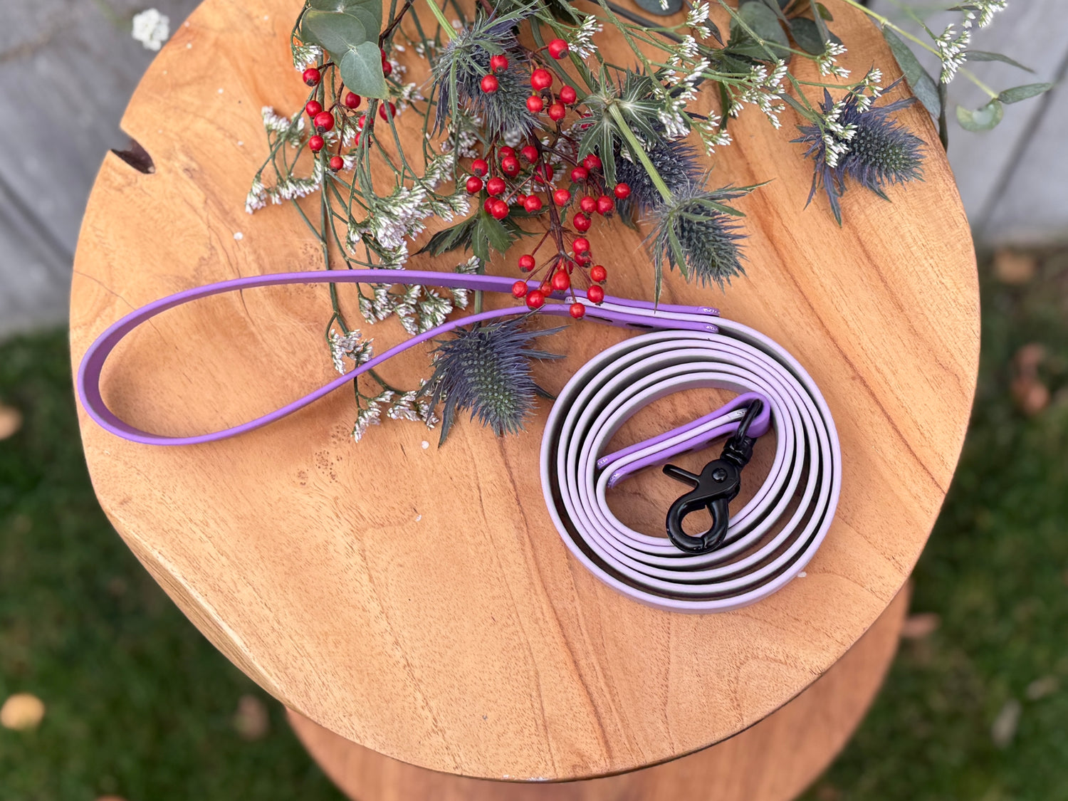 Basis Twee-Tinten Biothane Lijn | Amethist & Pastelpaars