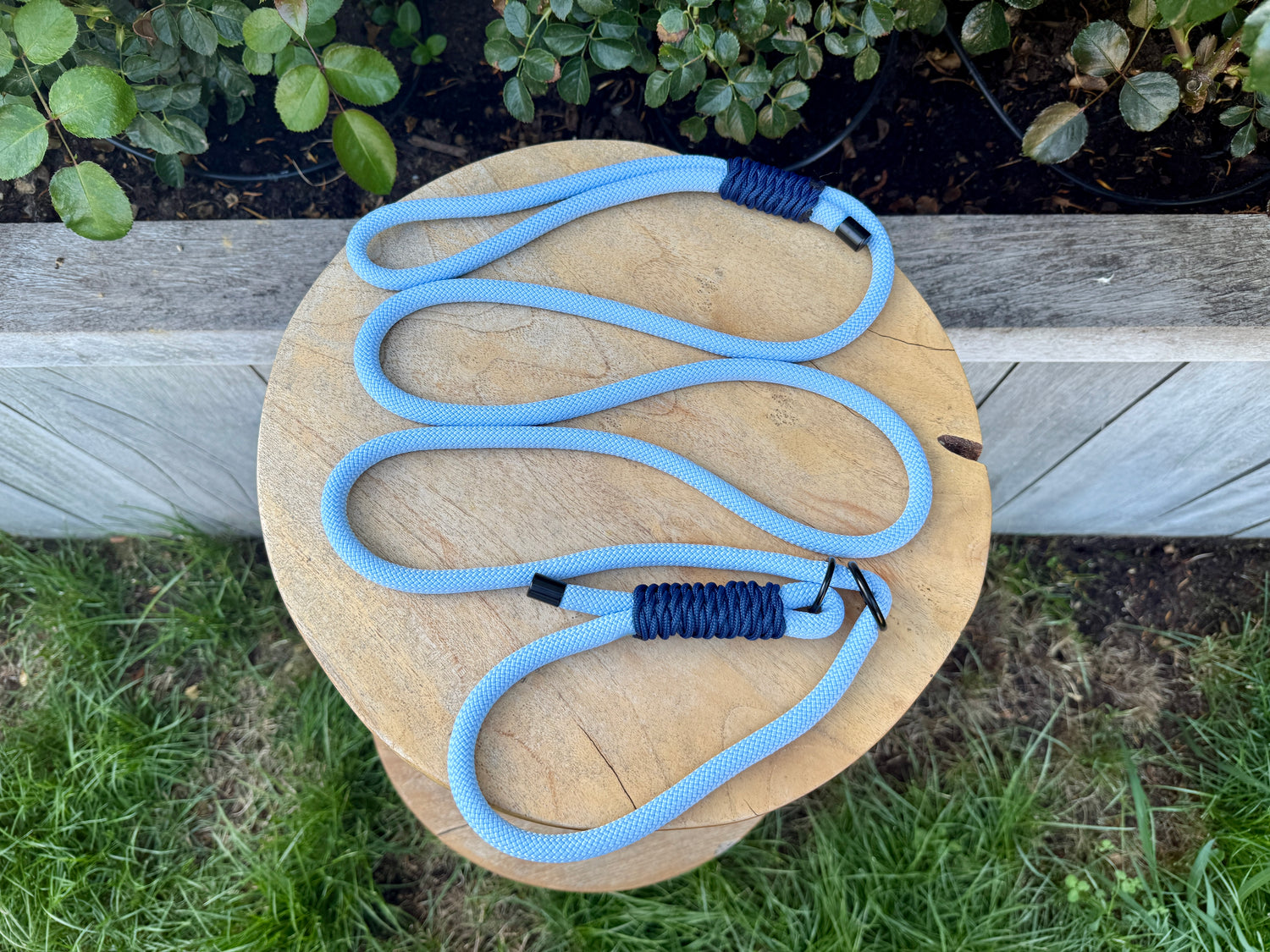 Two Tone Paracord Wrapped Rope Slip Lead